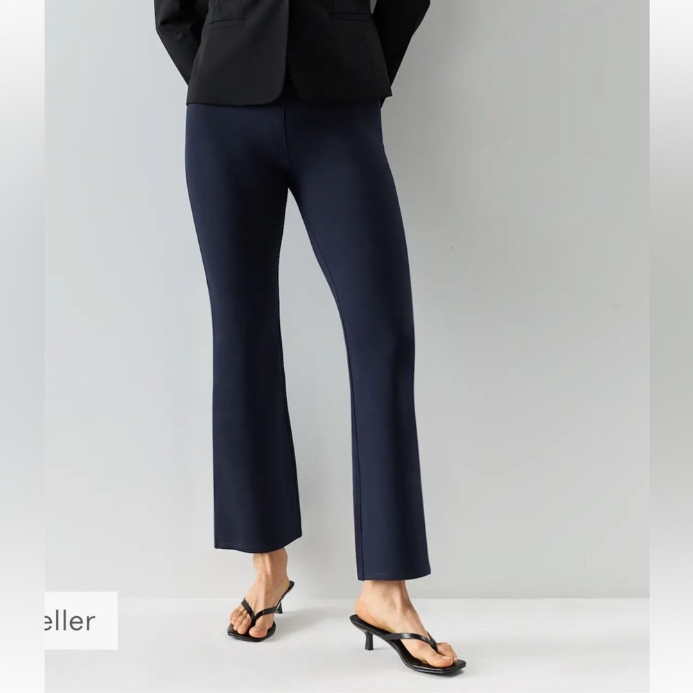Quince Ultra Stretch Ponte Bootcut Pants Navy Blue Women’s XL Petite
